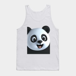 Panda Funny with Cute Smile Tank Top